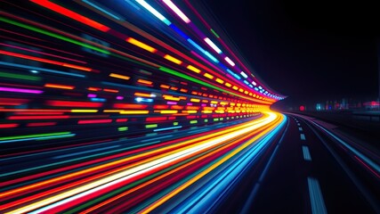 warp speed, speed effects background, speed of light, a journey through time and space