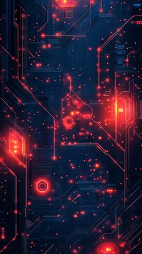 Abstract tech design with circuits and a clear area for text