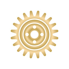 Wall Mural - Gold Gear Icon