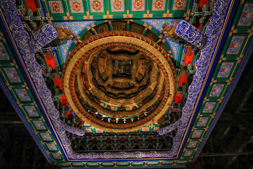 Caisson ceiling, ancient Chinese architecture