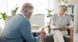 © Nina2024/peopleimages.com - Therapist, patient and senior people in office, writing and diagnosis with emotional reaction. Psychologist, old person and medical with professional, healthcare and depression with notes for session