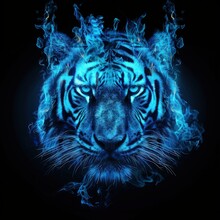 青い炎の虎 無料画像 - Public Domain Pictures