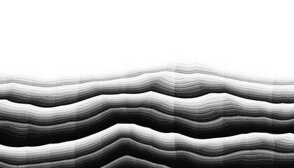 Aufkleber - Modern abstract overlay transparent background texture with layers of black and gray transparent material in grunge lines in random geometric