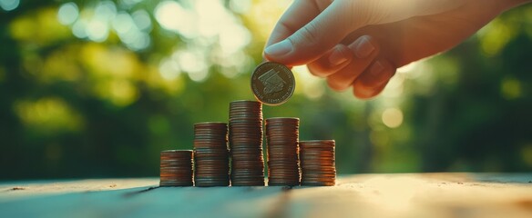 The Hand Holding a Coin