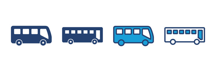 Wall Mural - Bus icon vector. bus vector icon