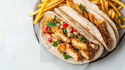 Wall Mural - fried chicken taco