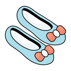 Sticker - A colored design icon of shoes