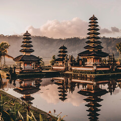 Pura taman ayun temple in bali indonesia