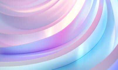 Wall Mural - Abstract background with a pastel purple and blue color gradient  curved lines  soft lighting 