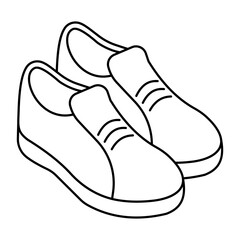 Sticker - A colored design icon of shoes