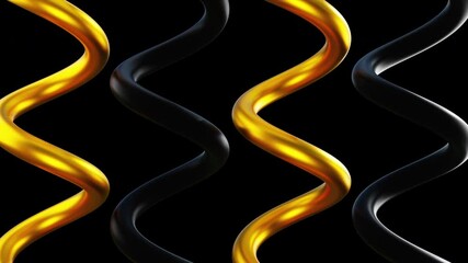 Fototapete - Spiral 3d shape. Computer generated