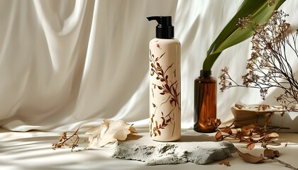 Wall Mural - Nourishing Hair Conditioner for Split Ends with Sleek Design to Revitalize Dry and Damaged Hair