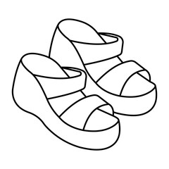 Sticker - An icon design of shoes