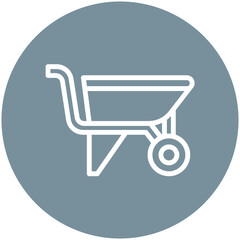 Poster - Wheelbarrow vector icon illustration of Home Improvements iconset.