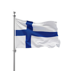 Finland flag on transparent background