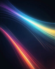 Poster - Blurred motion gradient with streaks of light