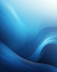 Poster - Blurred motion lines with blue gradient design