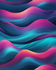 Sticker - Blurred motion waves with gradient light streaks design