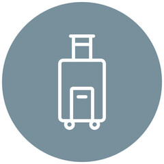 Sticker - Luggage vector icon illustration of Hajj Pilgrimage iconset.