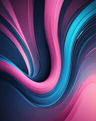 Sticker - Fast motion lines with blue and pink gradients