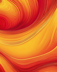 Canvas Print - Fiery abstract pattern with red to yellow gradient