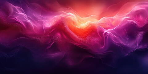 Poster - Abstract colorful waves of light and texture in vibrant hues.