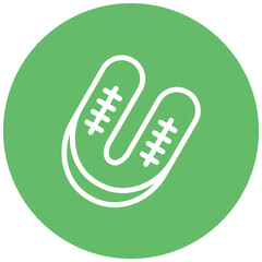 Sticker - Mouth Guard vector icon illustration of Rugby iconset.