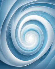 Aufkleber - Icy abstract swirl with light blue to white transition