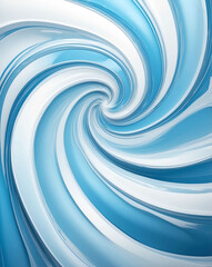 Aufkleber - Icy abstract swirl with light blue to white transition