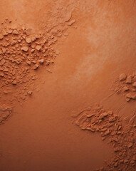 Canvas Print - Matte clay texture with terracotta to rusty brown gradient