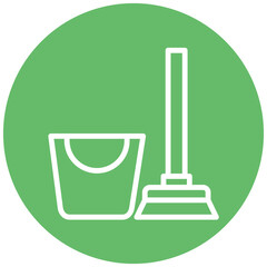 Wall Mural - Cleaner vector icon illustration of Cleaning and Dusting iconset.