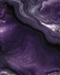 Poster - Polished onyx texture with black to deep purple gradient