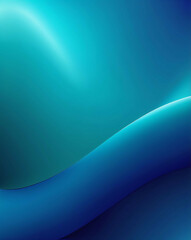 Sticker - Smooth plastic texture with glossy teal to deep blue gradient