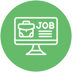 Sticker - Job Platform vector icon illustration of Gig Economy iconset.