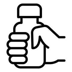 Fototapete - Drinking water icon