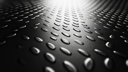 Sticker - Close-up of a textured surface with droplets and light reflection.