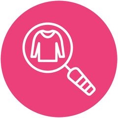 Sticker - Search vector icon illustration of Fashion Ecommerce iconset.