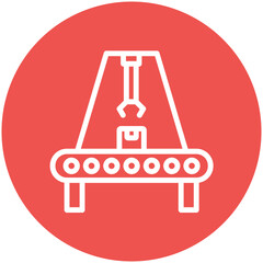 Poster - Production vector icon illustration of Robotics iconset.