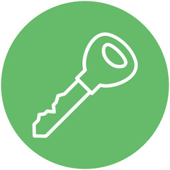 Sticker - Key vector icon illustration of Achievements iconset.