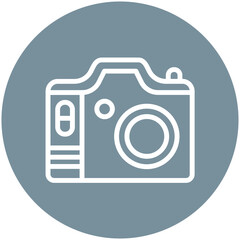 Canvas Print - Camera vector icon illustration of Filmmaking iconset.