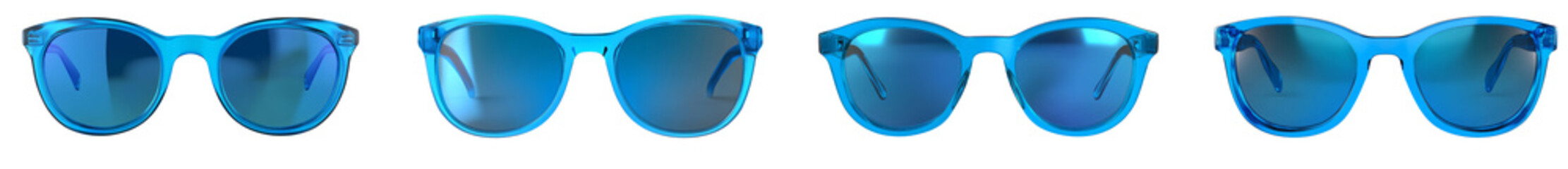 Close-up of sunglasses isolated on transparent background. png file