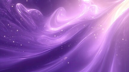 Poster - A dreamy purple abstract background featuring flowing patterns and soft highlights, perfect for a mystical and creative design.