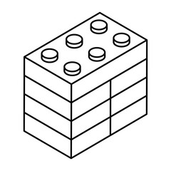 Wall Mural - Premium design icon of building blocks