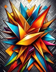 Poster - Abstract colorful shapes