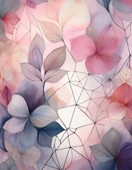 Canvas Print - Delicate floral pattern