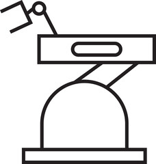 Manufacturing Robot Line Icon