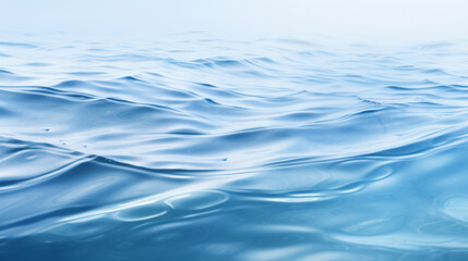Poster - Sea water, the sea water is blue, there are waves on the sea water, the waves are white