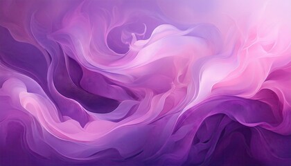 Canvas Print - Abstract purple and pink swirls