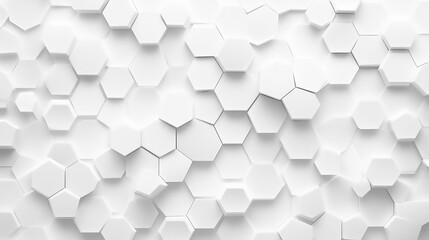 A white background with a pattern of hexagons