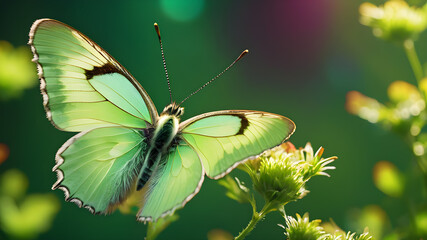 Wall Mural - Beautiful bright butterfly	